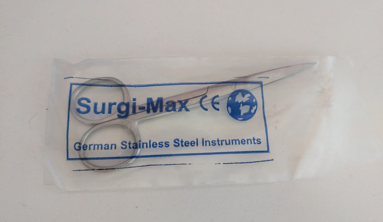 قیچی دو سر تیز استیلSurgi-Max | ابزار برش دقیق در جراحی، بخیه و پانسمان